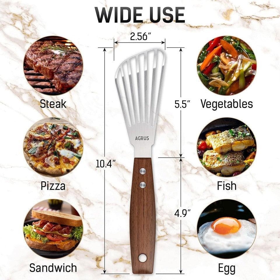 Spatula Stainless Steel Kitchen Utensils for Cooking Turner 10.5 inch